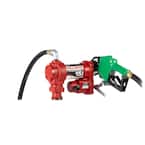 12-Volt 15 GPM 1/4 hp. Fuel Transfer Utility Pump w/12' Hose, Automatic Nozzle, and Suction Pipe