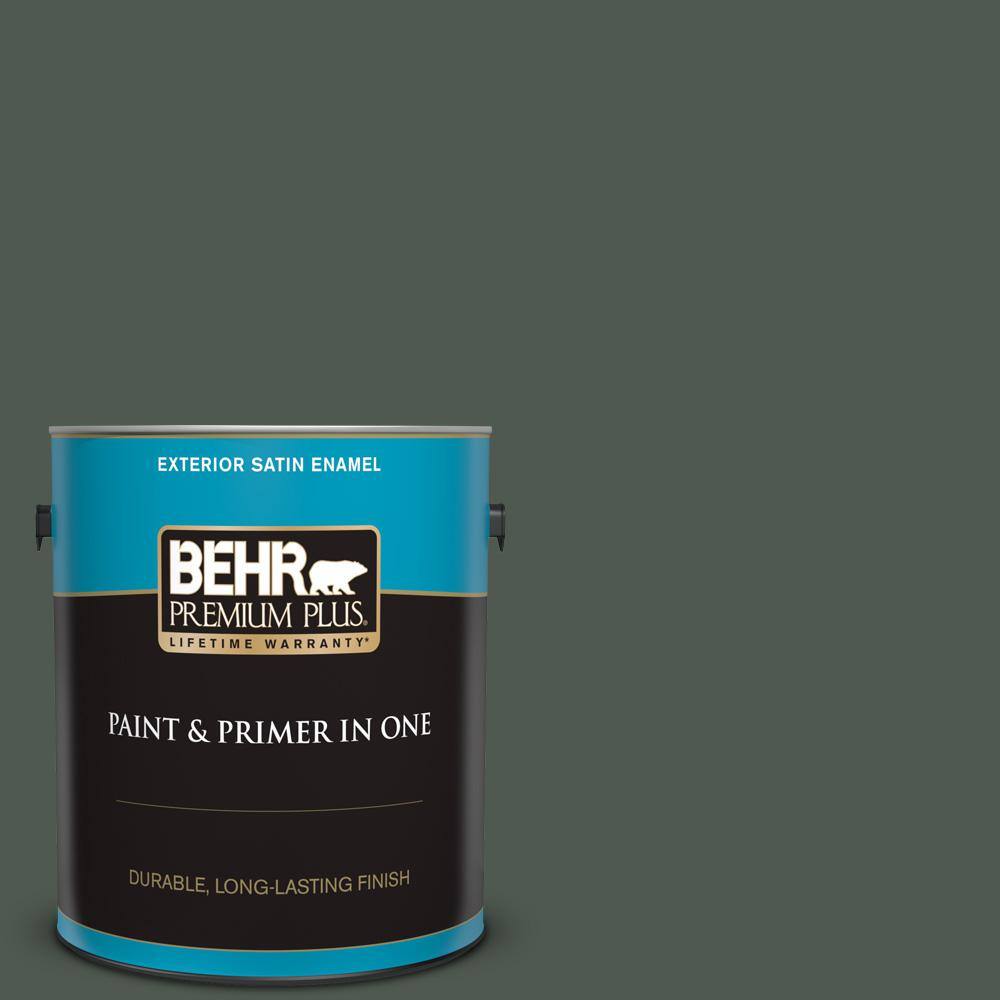 BEHR PREMIUM PLUS 1 gal. N4107 North Woods Satin Enamel