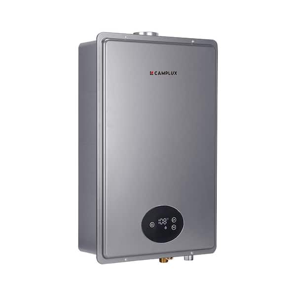 Plus 5.28 GPM 150,000 BTU Indoor Propane Tankless Water Heater with 2 Years Warranty, Grey