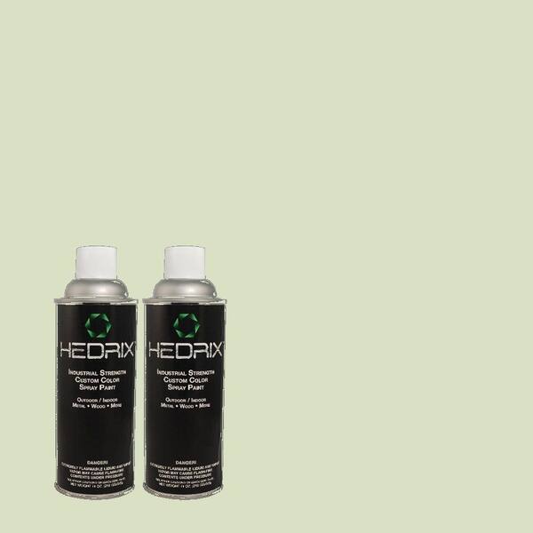 Hedrix 11 oz. Match of 2B59-2 Willow Wand Semi-Gloss Custom Spray Paint (2-Pack)