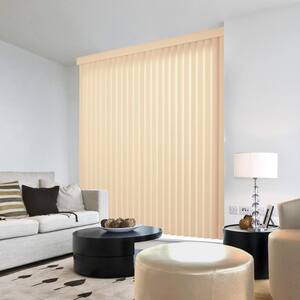 Crown Ivory Room Darkening Vertical Blind for Sliding Door or Window - Louver Size 3.5 in. W x 102 in. L(9-Pack)