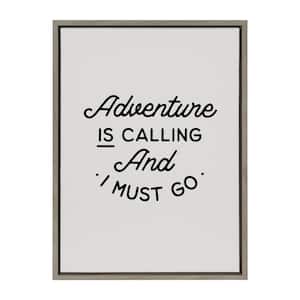 Sylvie Adventure by The Creative Bunch Studio Framed Canvas Typography Art Print 24 in. x 18 in.
