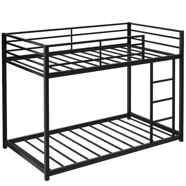 Qualfurn Abby Black Twin Over Low, Abby Twin Over Twin Bunk Bed