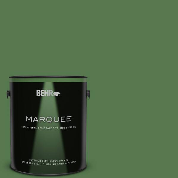 BEHR MARQUEE 1 gal. #450D-7 Torrey Pine Semi-Gloss Enamel Exterior Paint & Primer