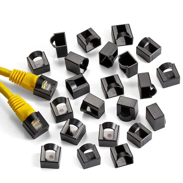 Micro Connectors, Inc 1 ft. CAT 8 SFTP 26AWG Double Shielded RJ45 Snagless Ethernet  Cable Black (5-Pack) E12-001B-5 - The Home Depot