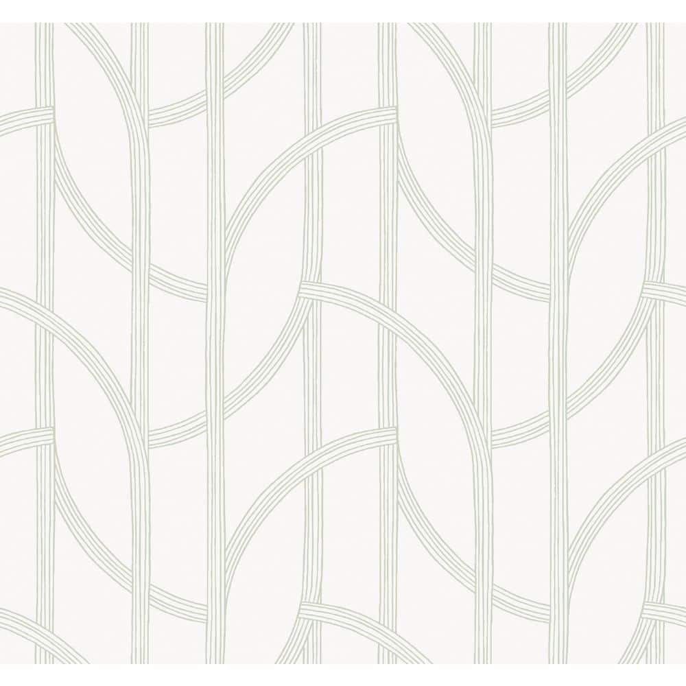 Salvo Light Green Curved Contours Wallpaper Sample price history on PriceWatchPro