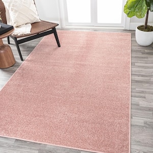 Haze Solid Low-Pile Pink 10 ft. x 14 ft. Area Rug