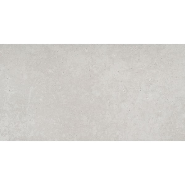 EMSER TILE Network White 11.69 in. x 23.46 in. Matte Porcelain Concrete Look Floor and Wall Tile (11.43 sq. ft./Case)