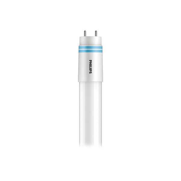 Philips 32-Watt Equivalent 48 in. Type A Plug and Play Linear Tube T8 G13 Base LED Light Bulb Daylight 5000K (2-Pack)