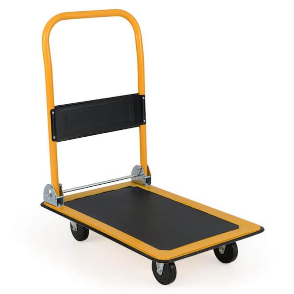 330 lb. Capacity Platform Cart Dolly Foldable Warehouse Push Hand Truck