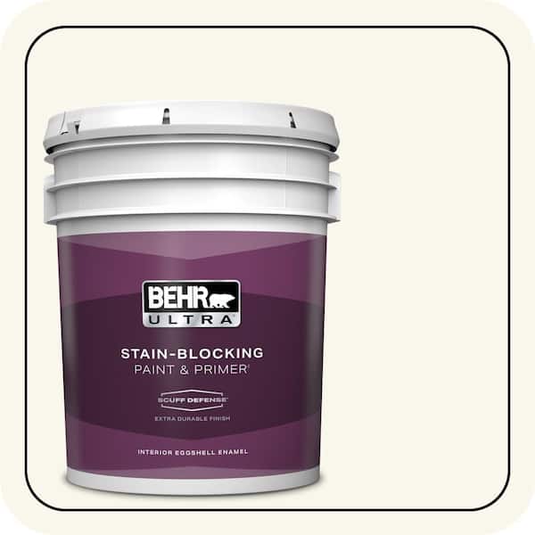 BEHR ULTRA 5 gal. #YL-W10 Night Blooming Jasmine Extra Durable Eggshell Enamel Interior Paint & Primer