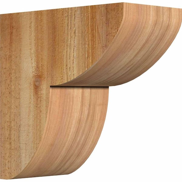 Ekena Millwork 6 in. x 12 in. x 12 in. Western Red Cedar Crestline Rough Sawn Corbel