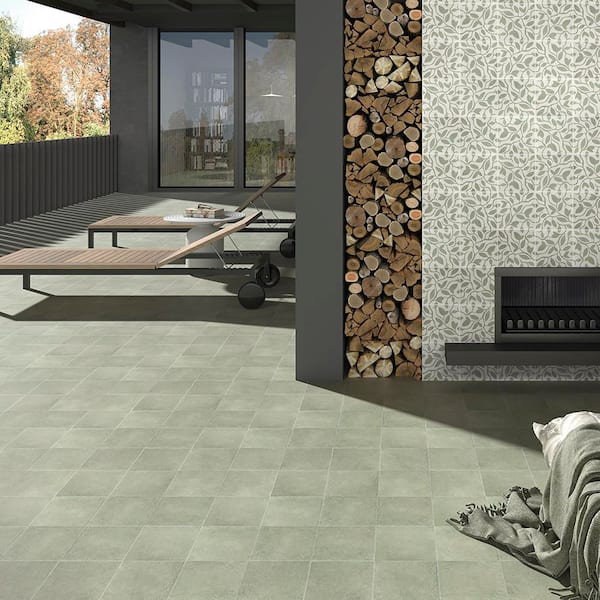 Stellar Solid Green 8 in. x 8 in. Matte Porcelain Square Wall and Floor Tile (10.763 sq. ft. /Case)