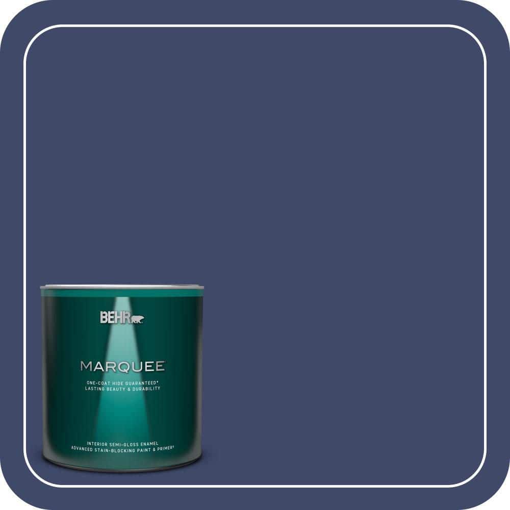 1 qt. #PPU15-01 Nobility Blue One-Coat Hide Semi-Gloss Enamel Interior Paint & Primer price history on PriceWatchPro