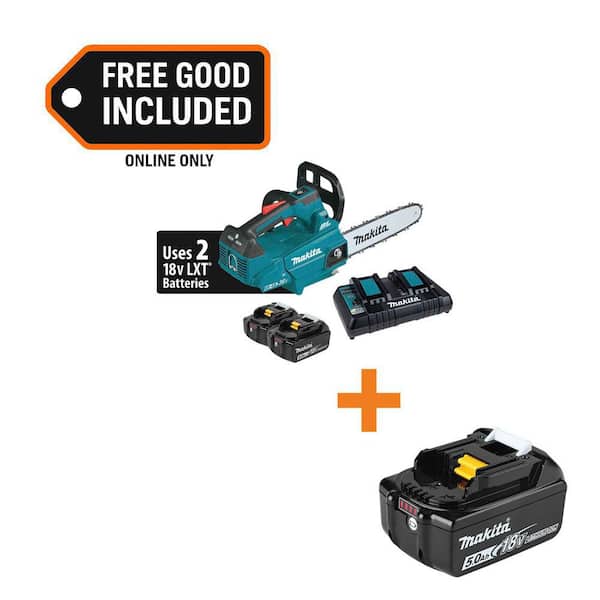 LXT 14 in. 18V X2 (36V) Brushless Battery Top Handle Chainsaw Kit (5.0Ah) with 18V LXT High Capacity Battery Pack 5.0Ah