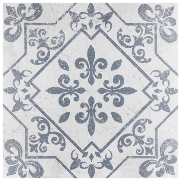 Atlantic Azul Encaustic 17-5/8 in. x 17-5/8 in. Ceramic Floor and Wall Tile (15.33 sq. ft. / case) Atlantic Azul Encaustic 17-5/8 in. x 17-5/8 in. Ceramic Floor and Wall Tile (15.33 sq. ft. / case)