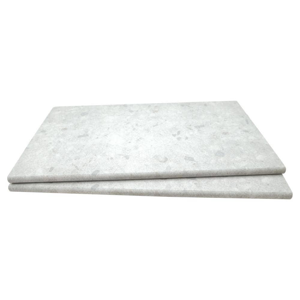 Terrazo Glacier 2 cm x 13 in. x 24 in. Matte Porcelain Stone Look Pool Coping Floor (4.33 sq. ft./Case) price history on PriceWatchPro