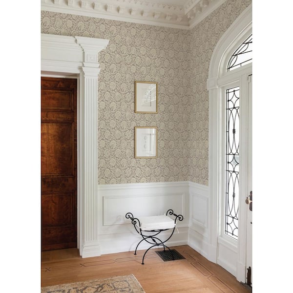 Aliviya Cha Brown Peel and Stick Wallpaper Sample