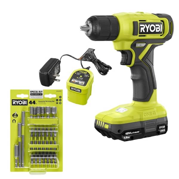 RYOBI ONE+18V Cordless 3/8 in. Drill/Driver Kit with 1.5 Ah