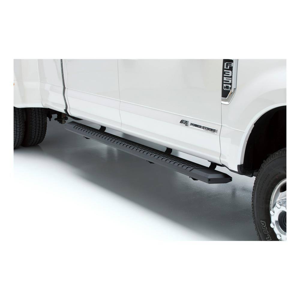 ARIES 2055991 AdvantEDGE Side Bars 5.5 in 91 in Length Octagon Carbide Black Powder Coat Aluminum Mounting Brackets Sold Separately AdvantEDGE Side Bars