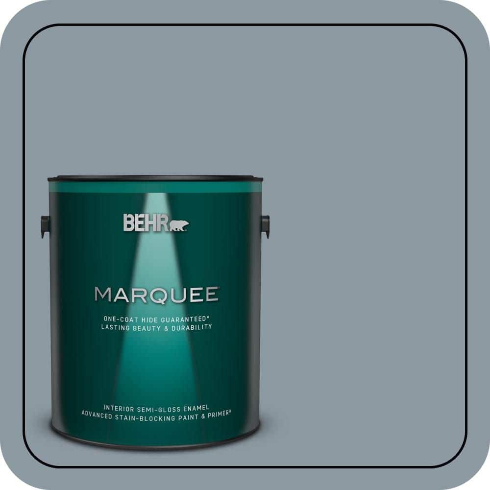 1 gal. #N490-4 Teton Blue One-Coat Hide Semi-Gloss Enamel Interior Paint & Primer price history on PriceWatchPro