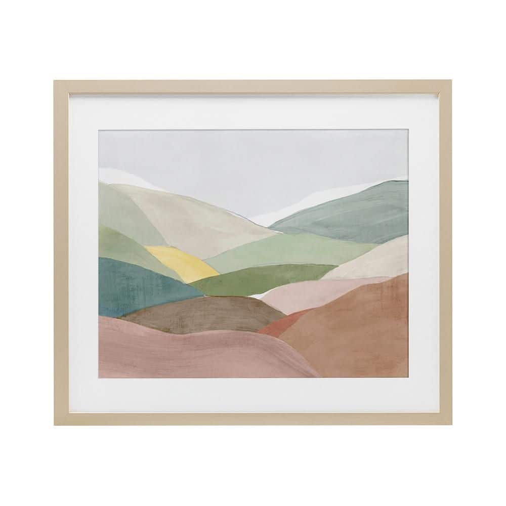 Soft Rolling Hills by Ian C. 1 Piece Birch Under Glass Framed Nature Graphic Art Print 13 in. x 16 in. price history on PriceWatchPro