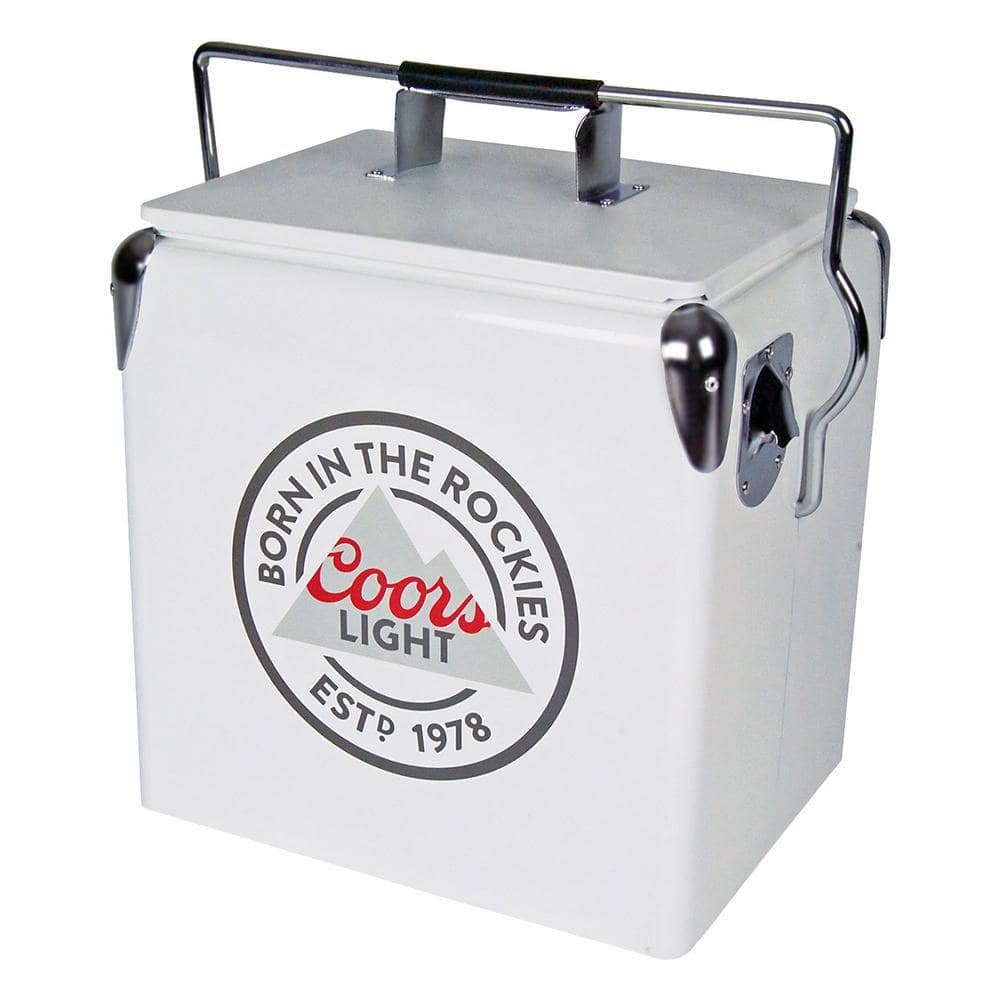 Koolatron 13 l Stainless Steel Coors Banquet Vintage Ice Chest Cooler-CBVIC-13  - The Home Depot