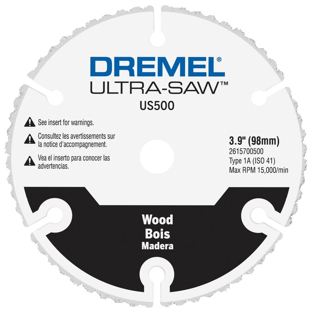 Dremel Ultra-Saw in. Premium Carbide Wood and Plastic Cutting Wheel  US500-01 The Home Depot