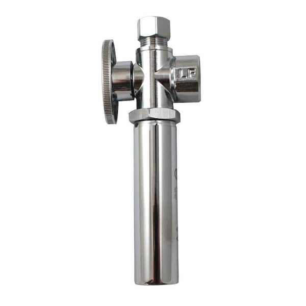 KEENEY 1/2 in. FIP x 3/8 in. O.D. Brass Quarter Turn Angle Valve