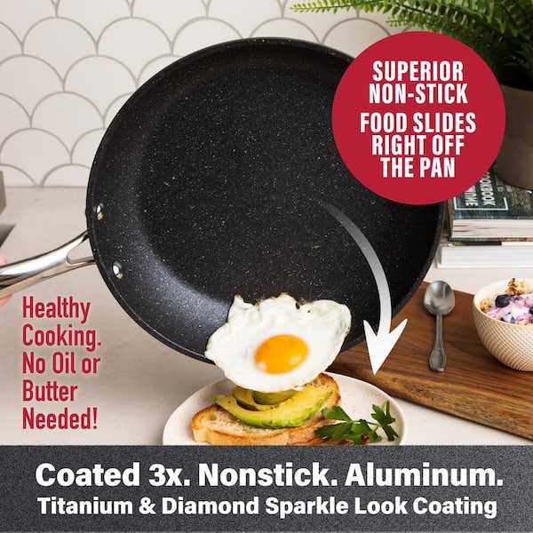 Granitestone Get It Together 10 Piece Essential Aluminum Cookware Set –