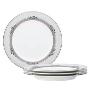 Laurelvale 8.25 in. (White) Porcelain Salad Plates, (Set of 4)