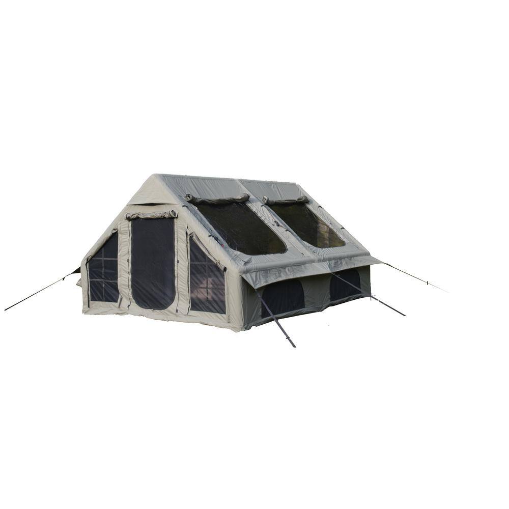 9.8 ft. x 13 ft. Green High Performance Inflatable Structure 4-Season Camping Tent Hand Pump, Mesh and Chimney Window price history on PriceWatchPro