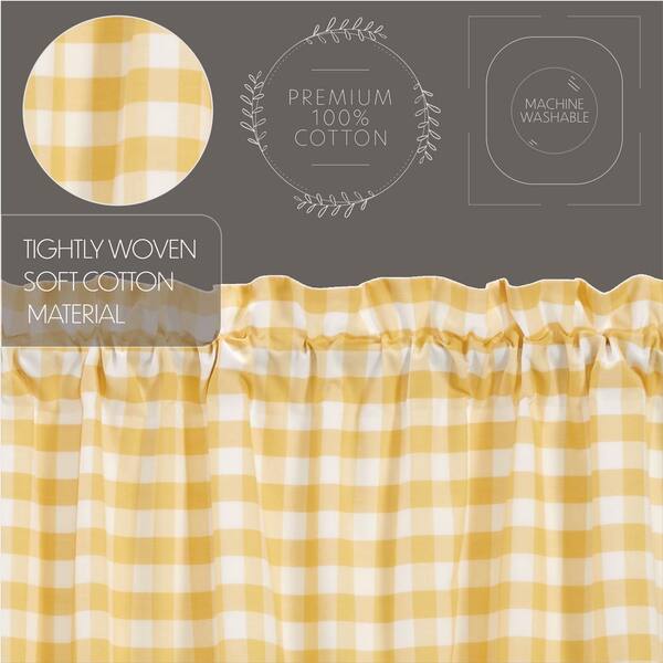 Yellow check curtain fabric hotsell