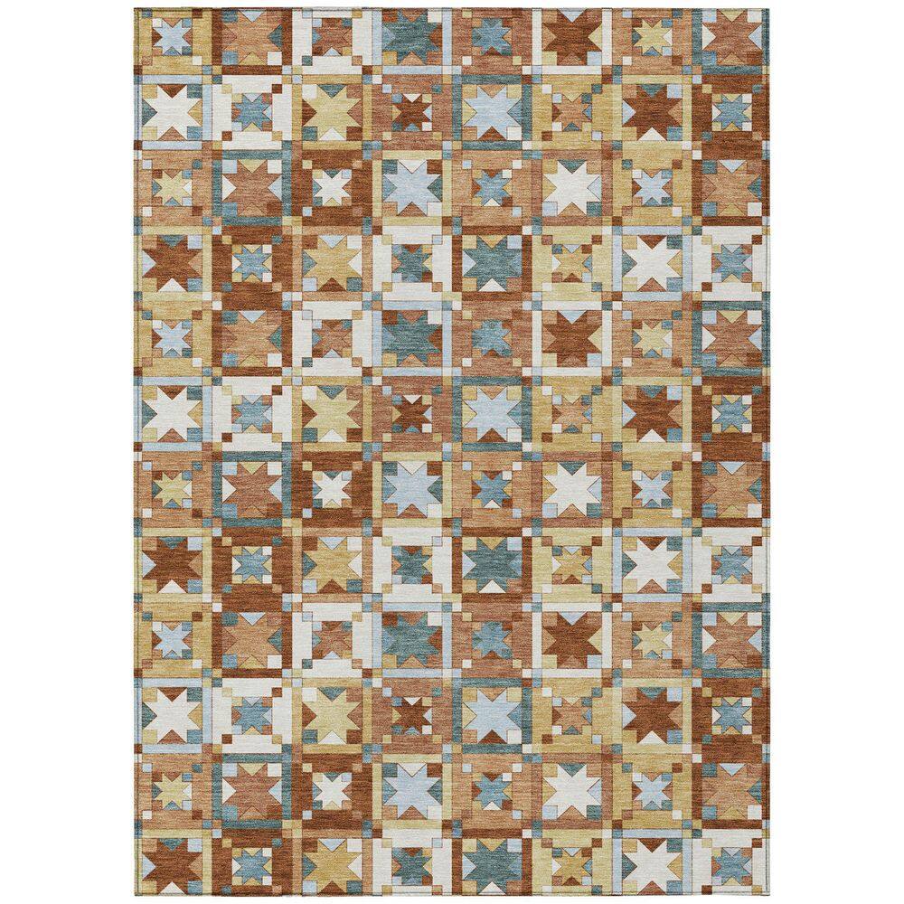 Chantille Machine Washable Indoor/Outdoor Abstract ACN2553 Paprika 3 ft. x 4 ft. Area Rug price history on PriceWatchPro