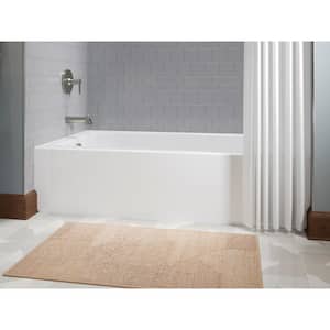 Elmbrook 60 in. x 32 in. Soaking Bathtub with Left-Hand Drain in White