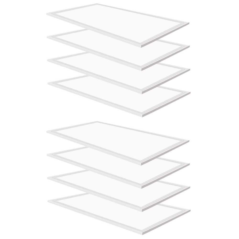 2 ft. x 4 ft. 7800-Lumens Integrated LED Panel Light, 5000K White Color (8-Pack) price history on PriceWatchPro