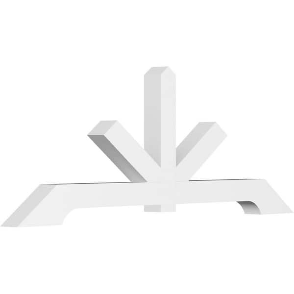 Ekena Millwork Vanguard 72 in. W x 27 in. H x 4 in. D Signature Polyurethane Bracket