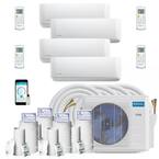 Ramsond 48000 BTU 4-Ton Quad Wall Mount Ductless Mini Split Air ...