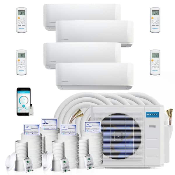 MRCOOL 36,000 BTU 3-Ton 4-Zone Ductless Mini-Split Air Conditioner and Heat Pump with 75 ft. Install Kit, 230-Volt/60 Hz