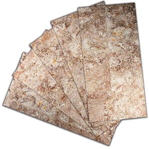 Subway Collection Mudstone Brown 8 in. x 4 in. PVC Peel and Stick Tile (4.5 sq. ft./20-Sheets)