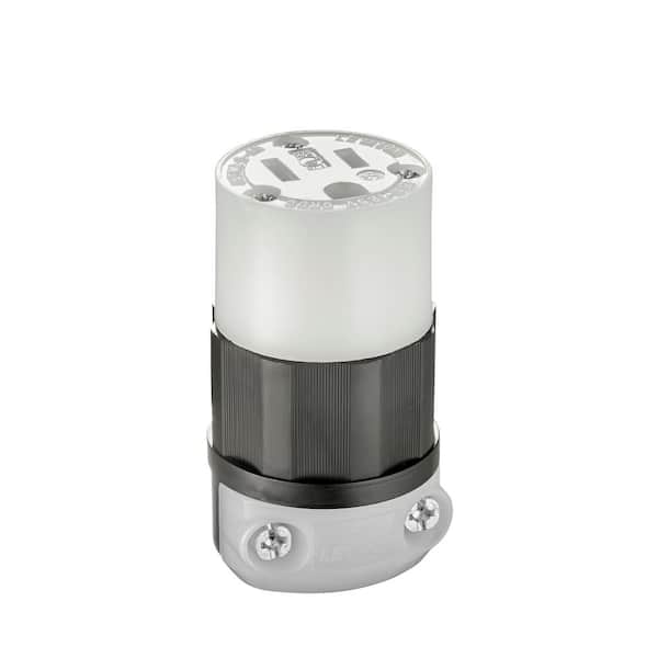 15 Amp 125-Volt Straight Blade Connector, Black and White 5269-CS