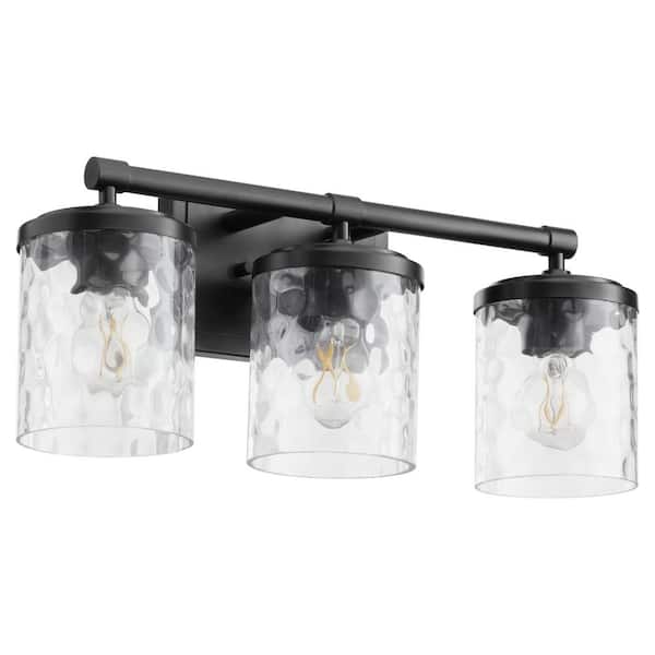 Quorum International Starky 20 in. W 3-Light Matte Black Vanity