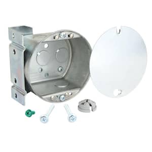 2-1/8 in. Deep 21.5 cu. in. Fan Box with Side Bracket and Metal Cover