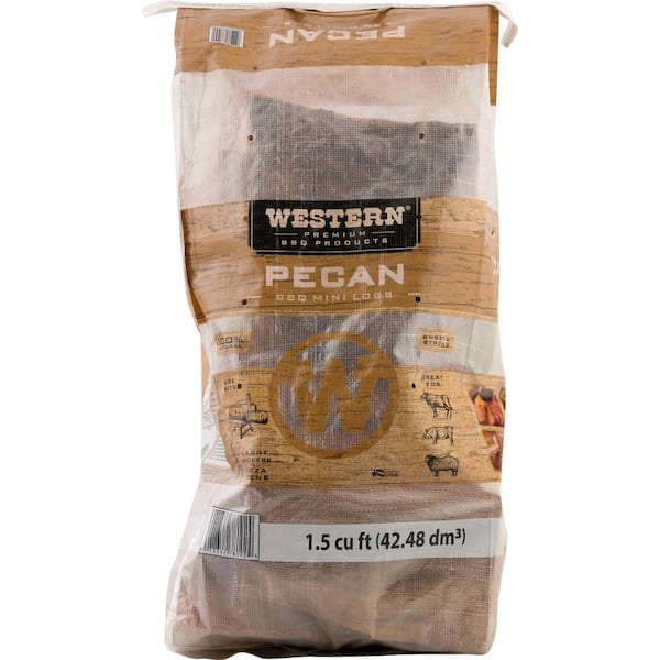 Western 1.5 cu. ft. Pecan BBQ Mini Logs 78102 - The Home Depot