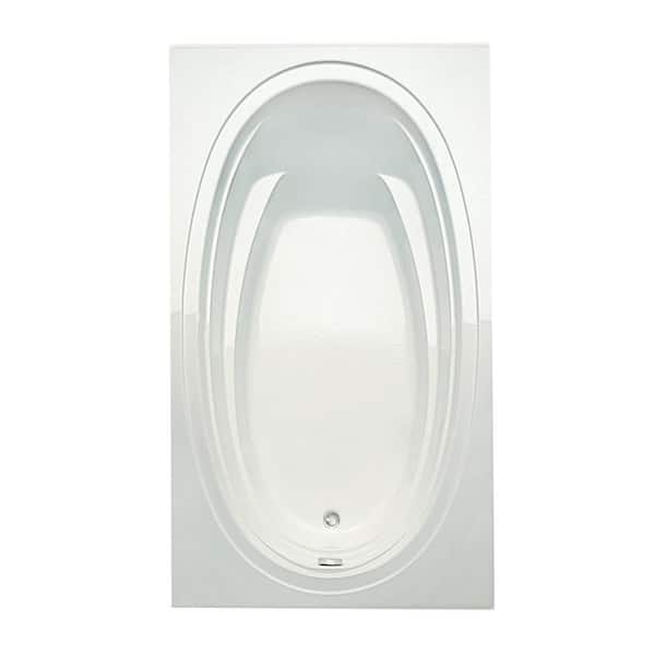 Alydar II 72 in. x 42 in. Acrylic Reversible Drain Rectangular Drop-In Soaking Bathtub in Biscuit