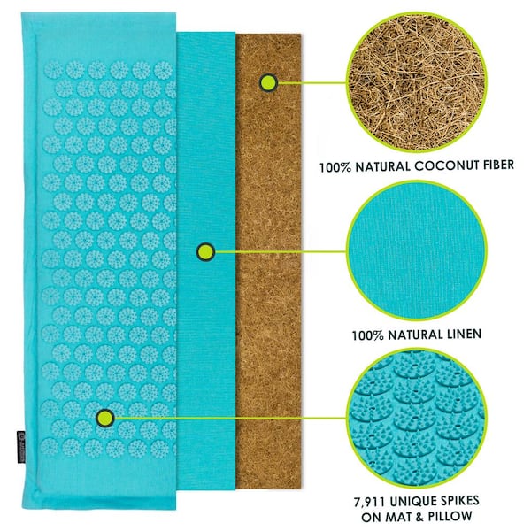 HexoRelief™ - Acupressure Yoga Mat & Pillow Set - Hexo Care