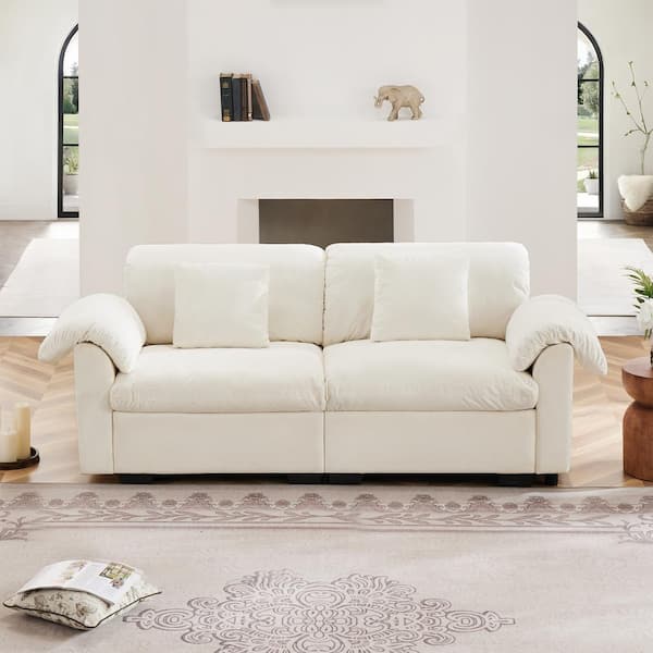 Amazon.com: RINDIGOO Home Furniture 2-Seater Sofa Light Gray