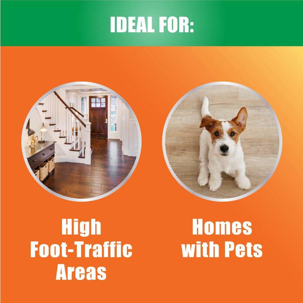 Orange Glo 4-in-1 Hardwood Floor Cleaner and Polish, 24 fl oz, Pack of 2