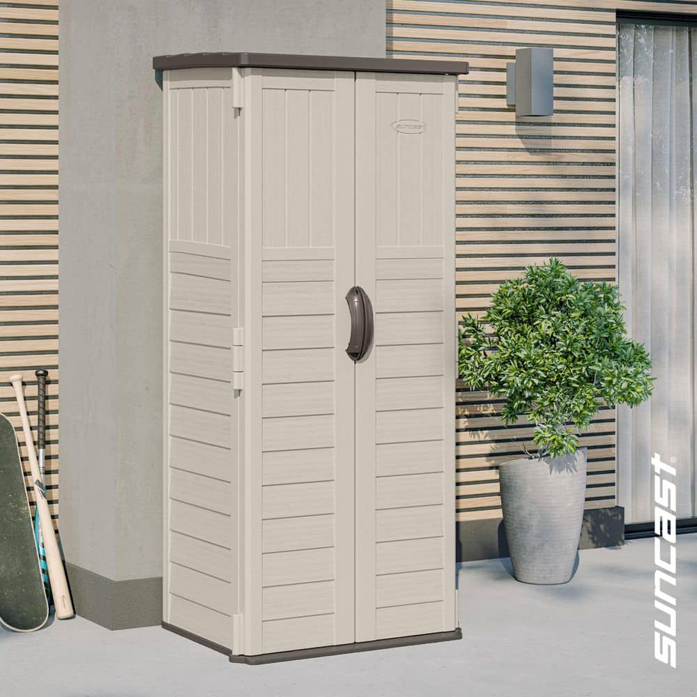 Suncast 2 ft. 8.25 in. W x 2 ft. 1.5 in D x 6 ft. H Plastic Resin