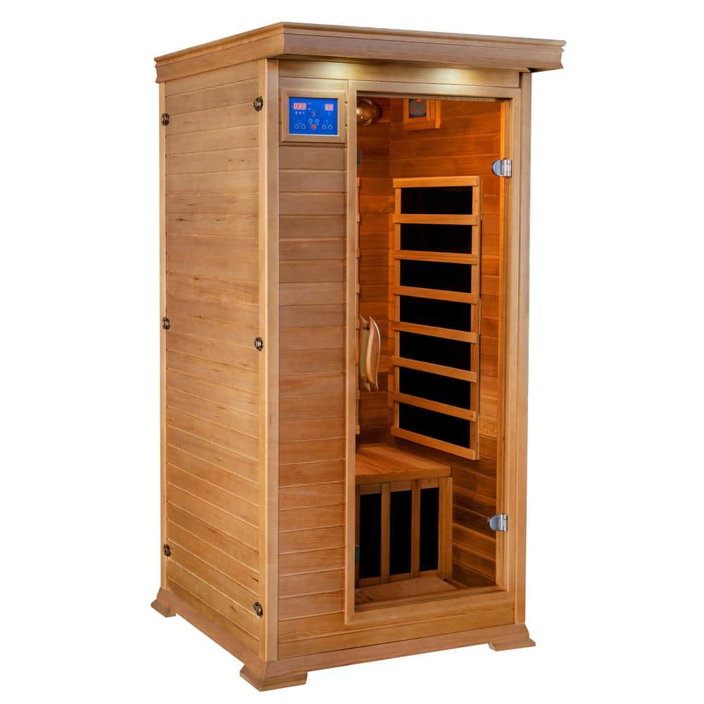 Sedona Compact Cedar Wood 1-Person Infrared Sauna